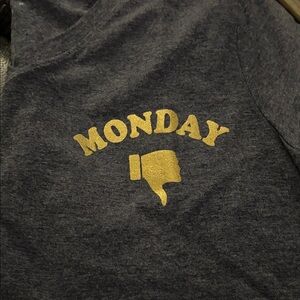 Hanes Charcoal V-Neck Tee